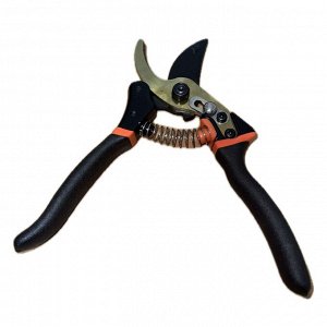 Секатор DNO Pruner с фиксатором Черный Оранжевый