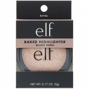 E.L.F. Cosmetics, Запеченный хайлайтер, оттенок  - Blush Gems -  ( - драгоценности для румянца - ), 0,17 унции (5 г)