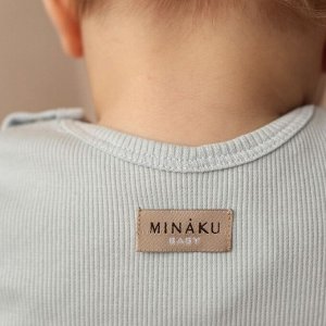 Комплект боди детских MINAKU: Basic Line BABY, цвет светло-серый/графитовый.