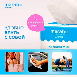 Салфетки бумажные Mioki 2-хслойные 200шт. мягкая упаковка