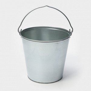 Ведро оцинкованное хозяйственное с ручкой, 15 л, d=33.5 см, h=30 см, ГОСТ