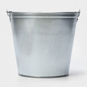 Ведро хозяйственное оцинкованное с ручкой, 9 л, d=26 см, h=23 см, ГОСТ