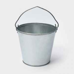 Ведро оцинкованное хозяйственное с ручкой, 7 л, d=24 см, h=24 см, ГОСТ