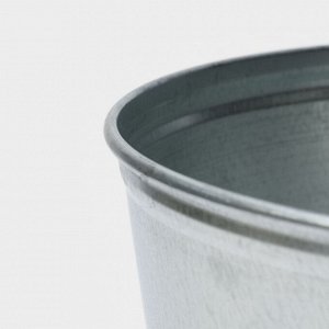 Ведро оцинкованное хозяйственное с ручкой, 7 л, d=24 см, h=24 см, ГОСТ