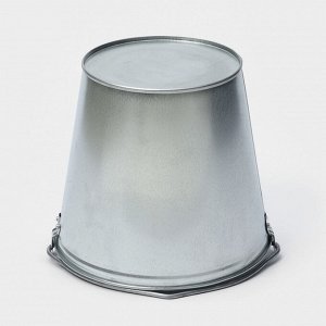 Ведро оцинкованное хозяйственное с ручкой, 7 л, d=24 см, h=24 см, ГОСТ