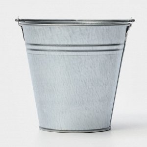 Ведро хозяйственное оцинкованное с ручкой , 1 л, ГОСТ