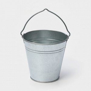 Ведро хозяйственное оцинкованное с ручкой , 1 л, ГОСТ