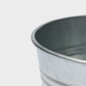 Ведро хозяйственное оцинкованное с ручкой , 1 л, ГОСТ