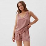 Пижама женская (майка и шорты) KAFTAN, темно-розовый