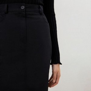 Юбка асимметричная миди женская MIST: Denim размер, чёрная