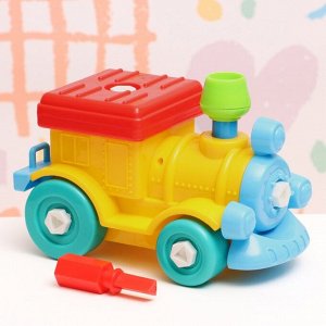 Конструктор винтовой «Поезд», 16x9x9 см, МИКС