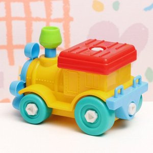 Конструктор винтовой «Поезд», 16x9x9 см, МИКС