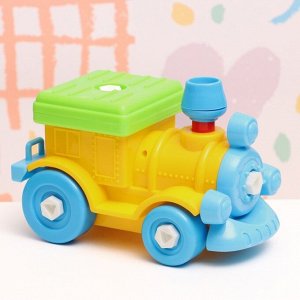 Конструктор винтовой «Поезд», 16x9x9 см, МИКС