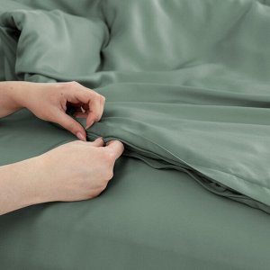 "Tencel" Green" Пододеяльник 200х220см, эвкалиптовое волокно