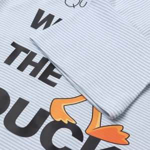 Футболка детская в полоску KAFTAN Duck, голубой/белый