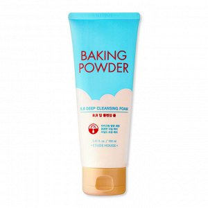 Очищающая пенка с содой для снятия макияжа и ВВ крема Baking Powder BB Deep Cleansing Foam Etude House 160 мл