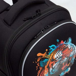 Ранец школьный формованный GRIZZLY с анатомической спинкой на ножках, для мальчика