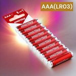 Батарейки мизинчиковые ААА (LR03) алкалиновая (упаковка 10 шт.), Smartbuy, (SBBA-3A10SB)