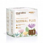 Прокладки женские MARABU Normal Plus, 260 мм., 9 шт