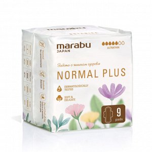 Прокладки женские MARABU Normal Plus, 260 мм., 9 шт