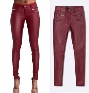 Джинсы skinny женские (винный)