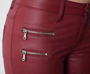 Джинсы skinny женские (винный)