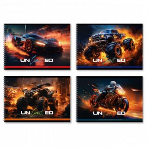 Альбом для рисования 24л., А4, на гребне BG ""Unlimited"", эконом