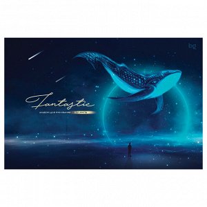 Альбом для рисования 32л., А4, на гребне BG ""Fantastic"", металлизация