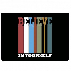 Папка для тетрадей А4 на молнии BELIEVE IN YOURSELF