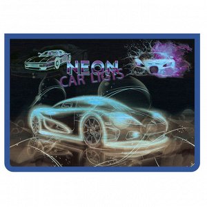 Папка для тетрадей А4 на молнии NEON CAR