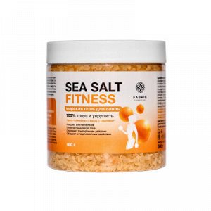 Соль д/ванны морская 100% тонус и упругость SEA SALT FITNESS банка 600 г Fabrik Cosmetology, шт