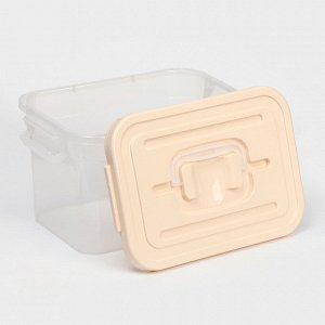 Контейнер для хранения с крышкой, 6.5 л, 31x20x18 см, пластик, МИКС