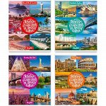 Тетрадь 96л клетка &quot;City&amp;Continent&quot; выборочный лак 4347 BG {Россия}