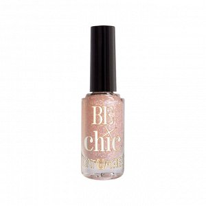 L'atuage Лак для ногтей BE CHIC тон 706 8,5г бело-розовые блестки