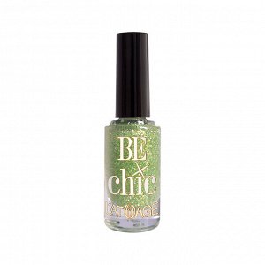 L'atuage Лак для ногтей BE CHIC тон 710 8,5г нежно-салатовые блестки