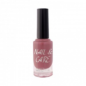L'atuage Лак для ногтей NAIL & CARE тон 606 коричнево-бордовый 9г