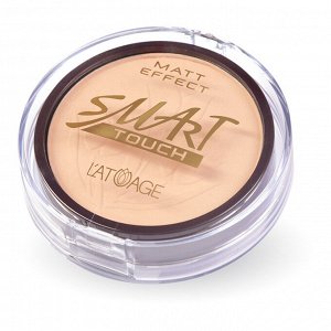 L'atuage Пудра компактная SMART TOUCH тон 203 розово-бежевый