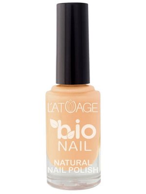 L'atuage Лак для ногтей BIO NAIL тон 802 нежно - персиковый