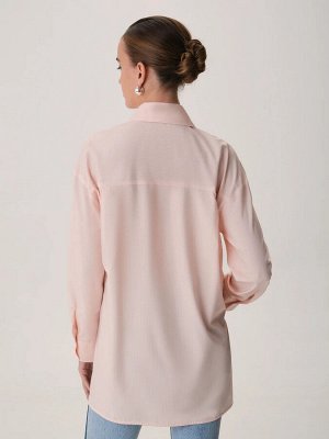Oversize рубашка в полоску