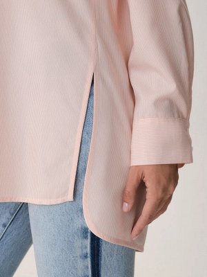 Oversize рубашка в полоску