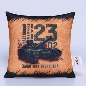Подушка декоративная антистресс «23 февраля», 21x20 см