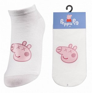 Носки хлопковые с термонаклейкой " Peppa Pig SP-11 " принт №7 белые 1 пара р:34-41