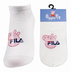Носки хлопковые с термонаклейкой " Peppa Pig SP-11 " принт №4 белые 1 пара р:34-41
