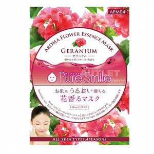 "Pure Smile" "Aroma Flower" Восстанавливающая маска для лица с маслом герани