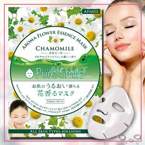 &quot;Pure Smile&quot; &quot;Aroma Flower&quot; Успокаивающая маска для лица с маслом ромашки