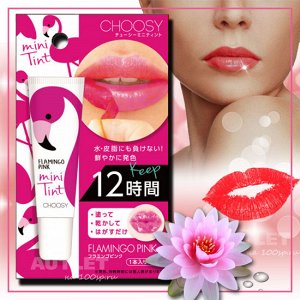 "Choosy Mini Tint" Стойкий тинт для губ с экстрактами фруктов и алоэ-вера, (розовый)