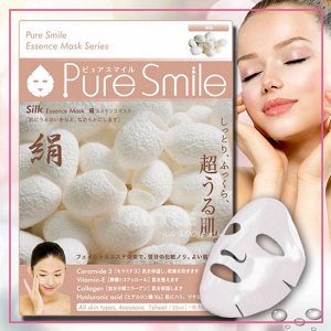 "Pure Smile" "Essence mask" Разглаживающая маска для лица с эссенцией шёлка