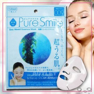 "Pure Smile" "Essence mask" Детокс маска с эссенцией морских водорослей