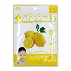 "Pure Smile" "Essence mask" Маска для лица с эссенцией лимона