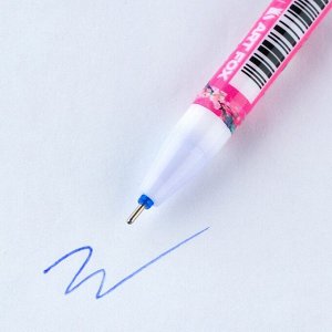 Ручка пиши-стирай, синяя паста, гелевая, 0.5 мм, с колпачком, пластик «Аниме»